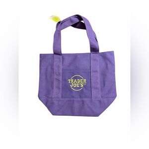 Trader Joe's Purple Trick or Treat Tote Bag